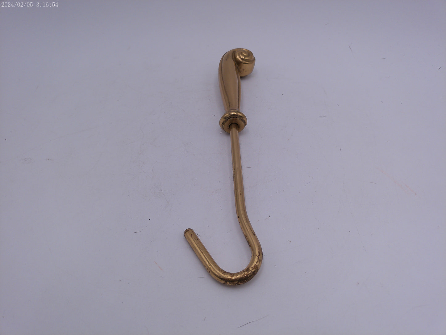 Brass  Fireplace Damper Pull Vintage