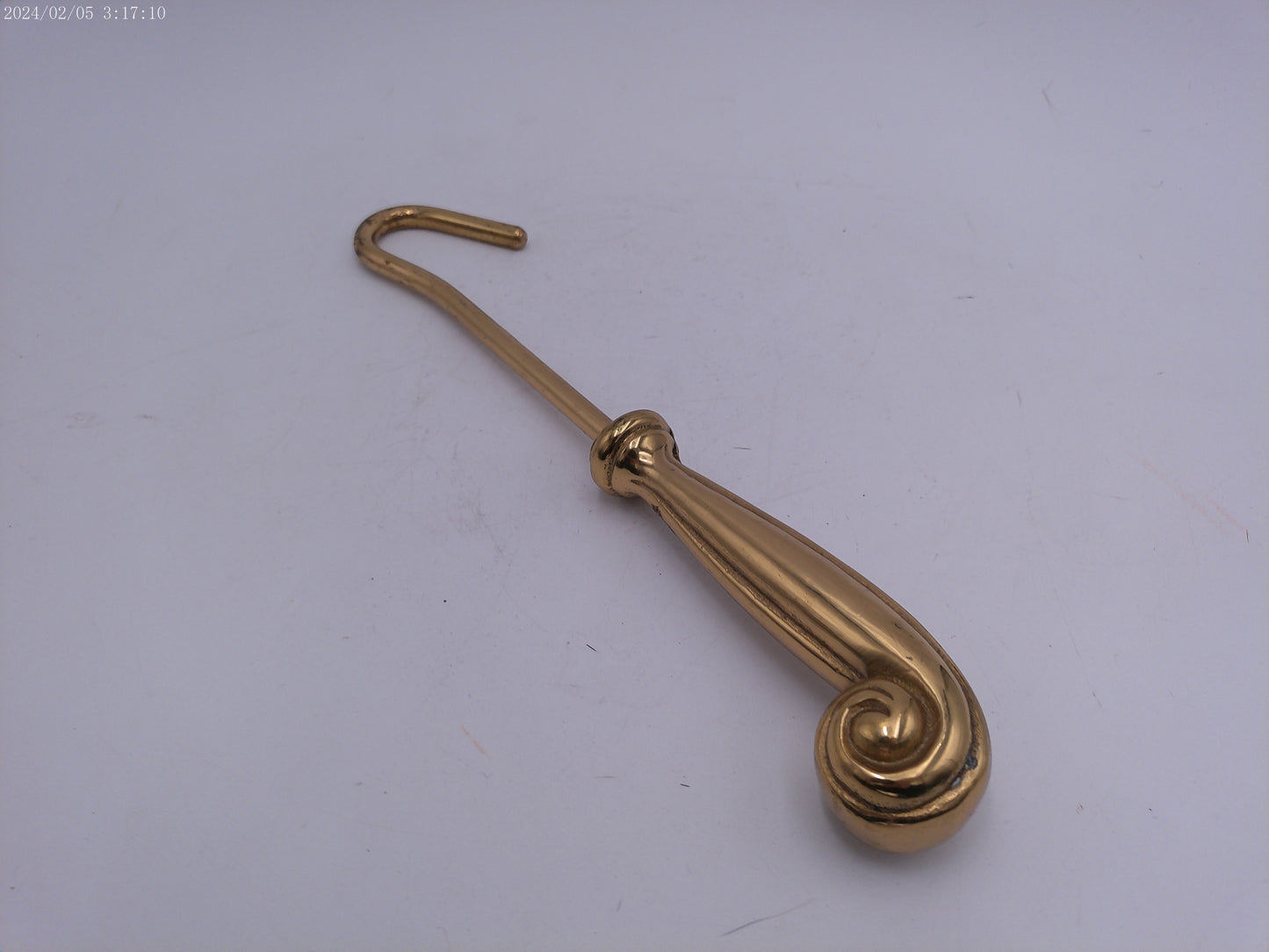 Brass  Fireplace Damper Pull Vintage