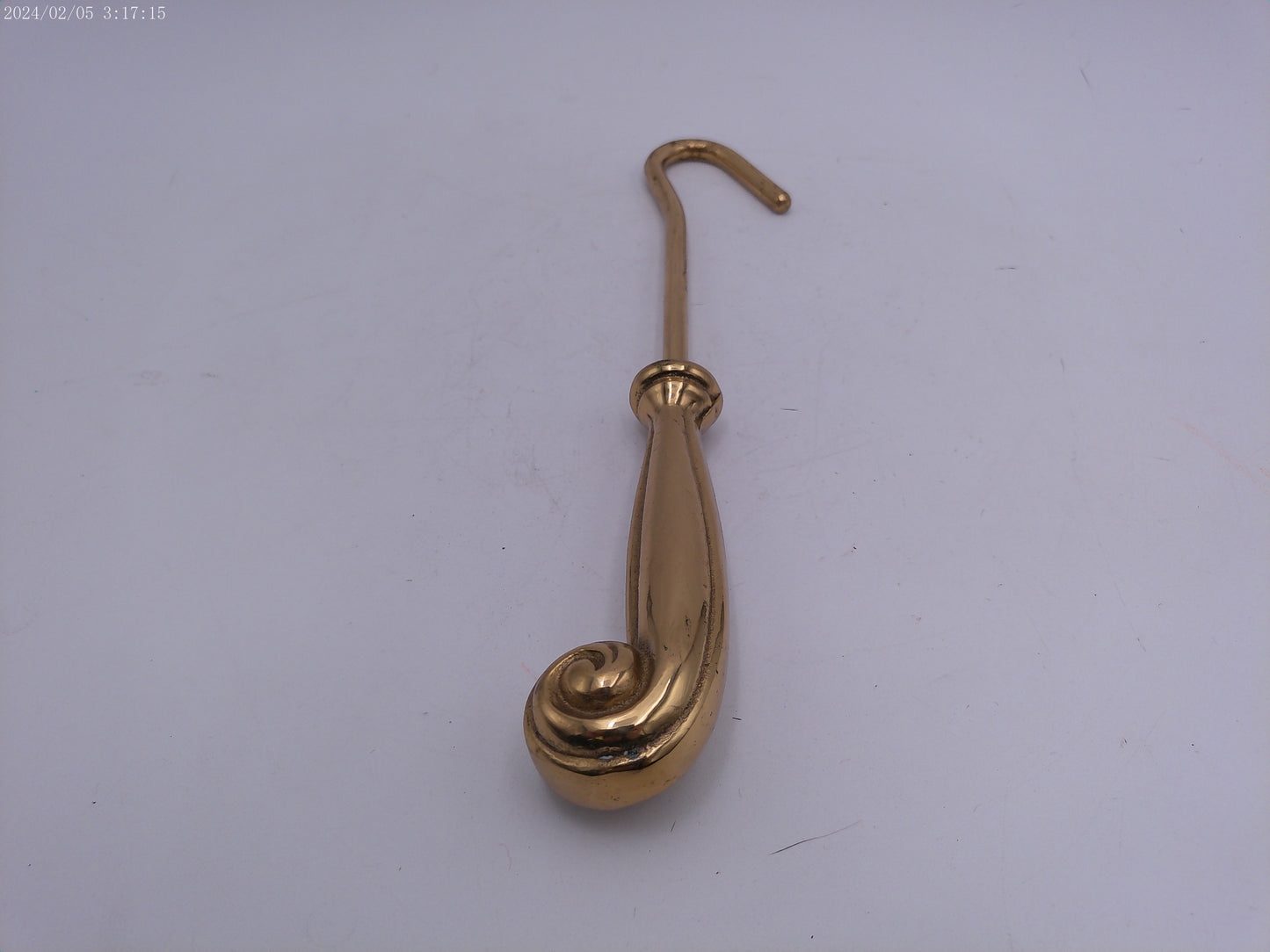 Brass  Fireplace Damper Pull Vintage