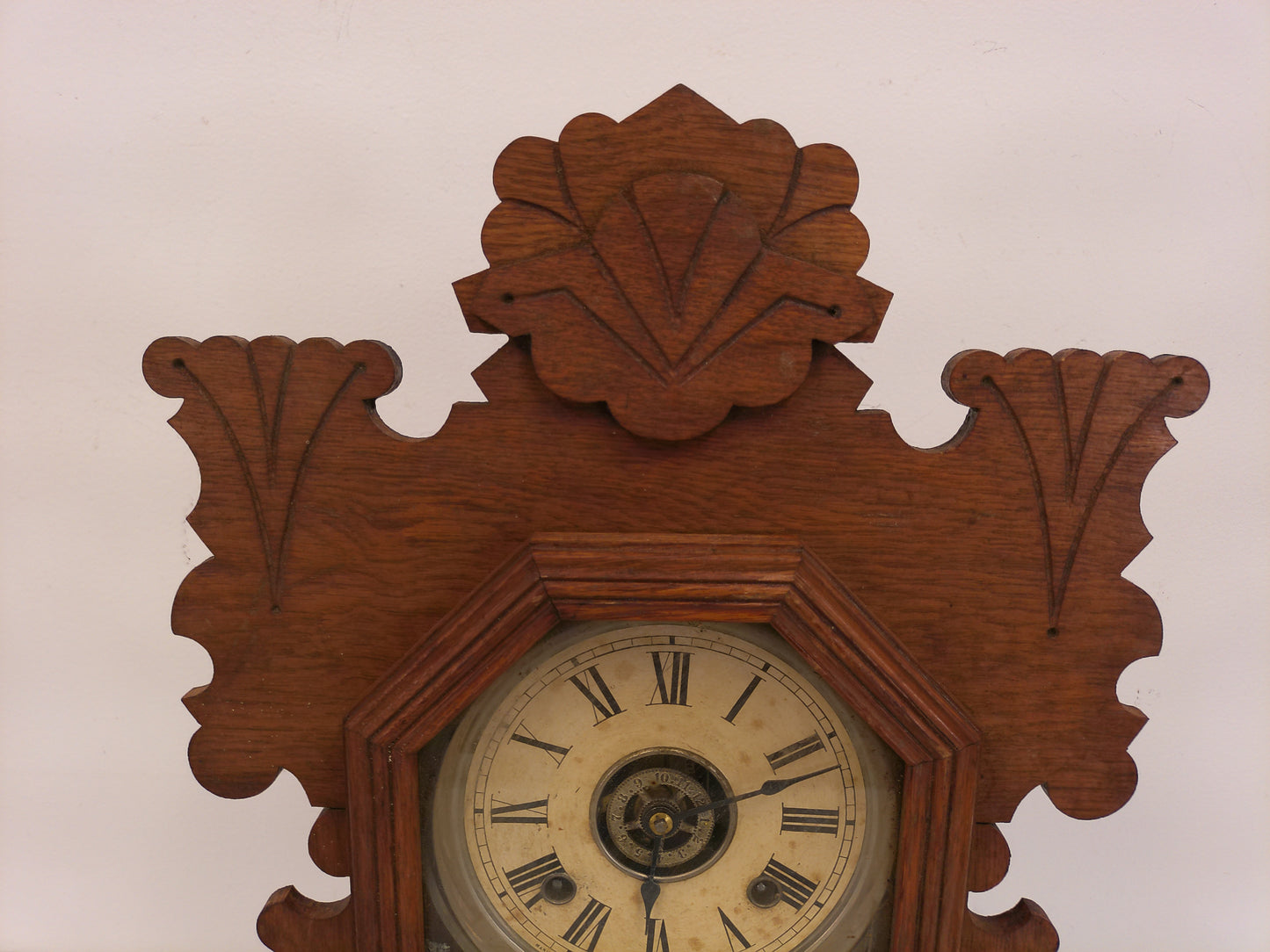 Ansonia Clock Co. Kitchen Mantel Clock with Alarm 8-Day TimeStrike Antique