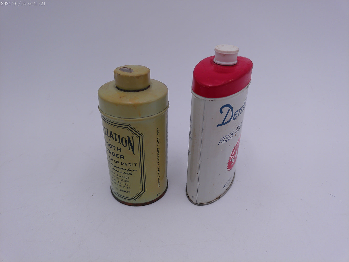 Revelation Tooth Powder Vintage DENTLOCK Holds Dental Plates