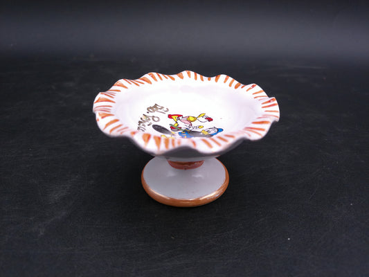 Disney Donald and Daffy Duck Bowl Signed by Rob  Vintage