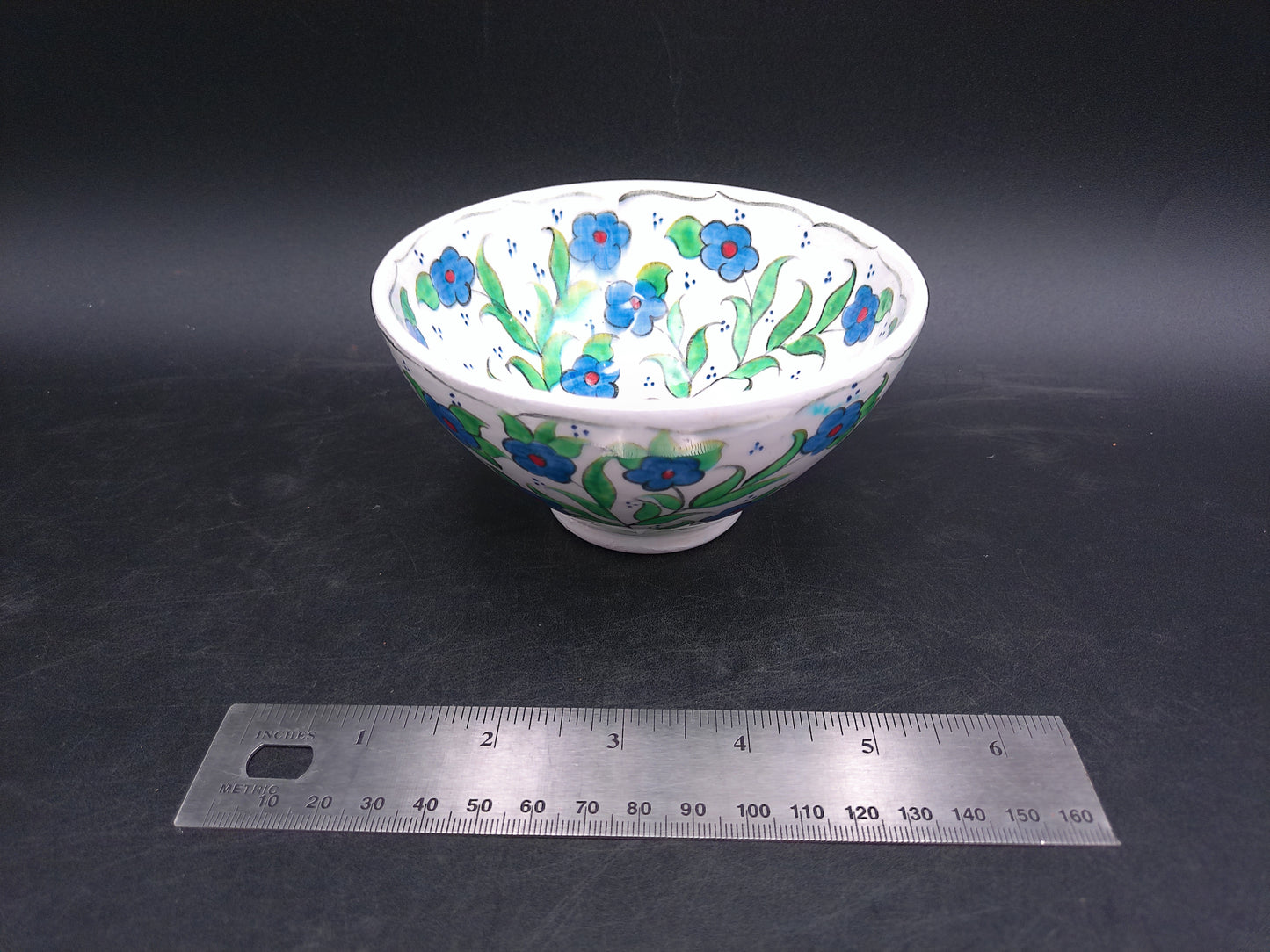 Decorative Floral Bowl Hand Made in Turkey Signed