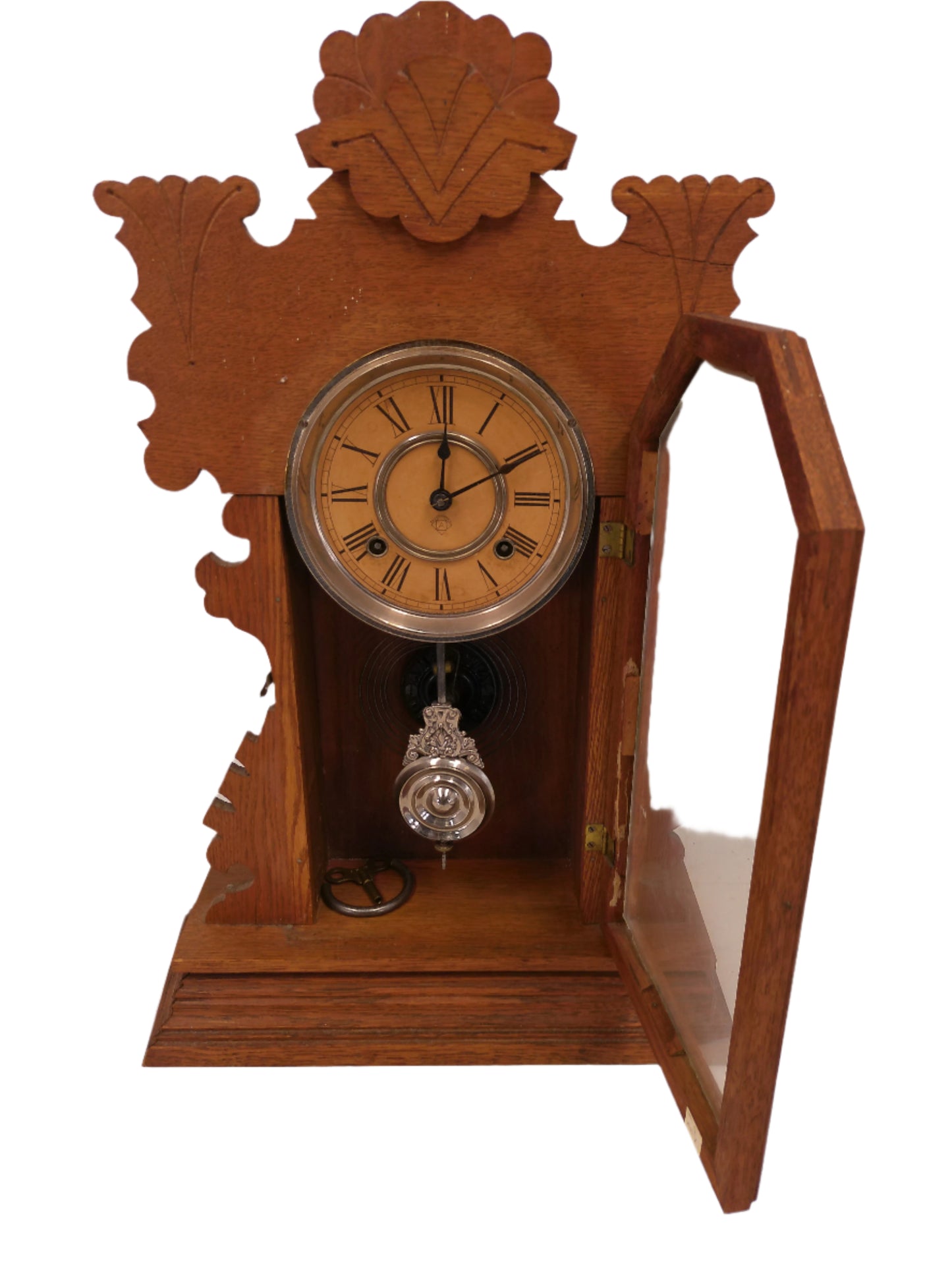 Ansonia 8-day Clock Ansonia Clock Co. New York W/ key Working 1800's