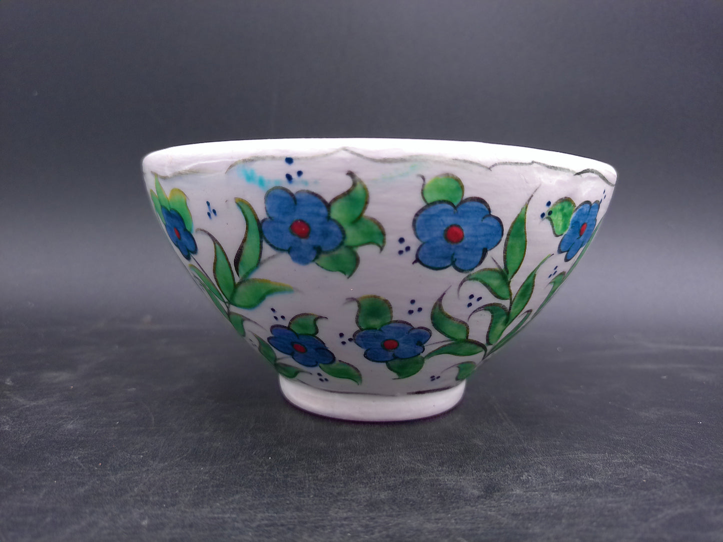 Decorative Floral Bowl Hand Made in Turkey Signed