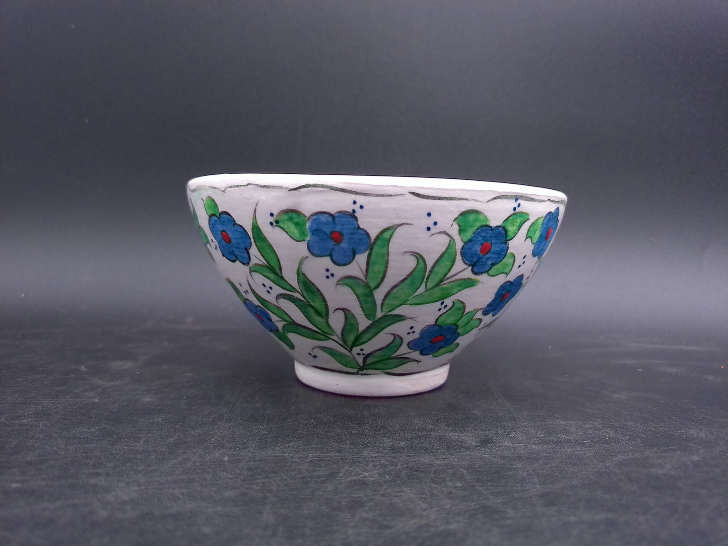 Decorative Floral Bowl Hand Made in Turkey Signed