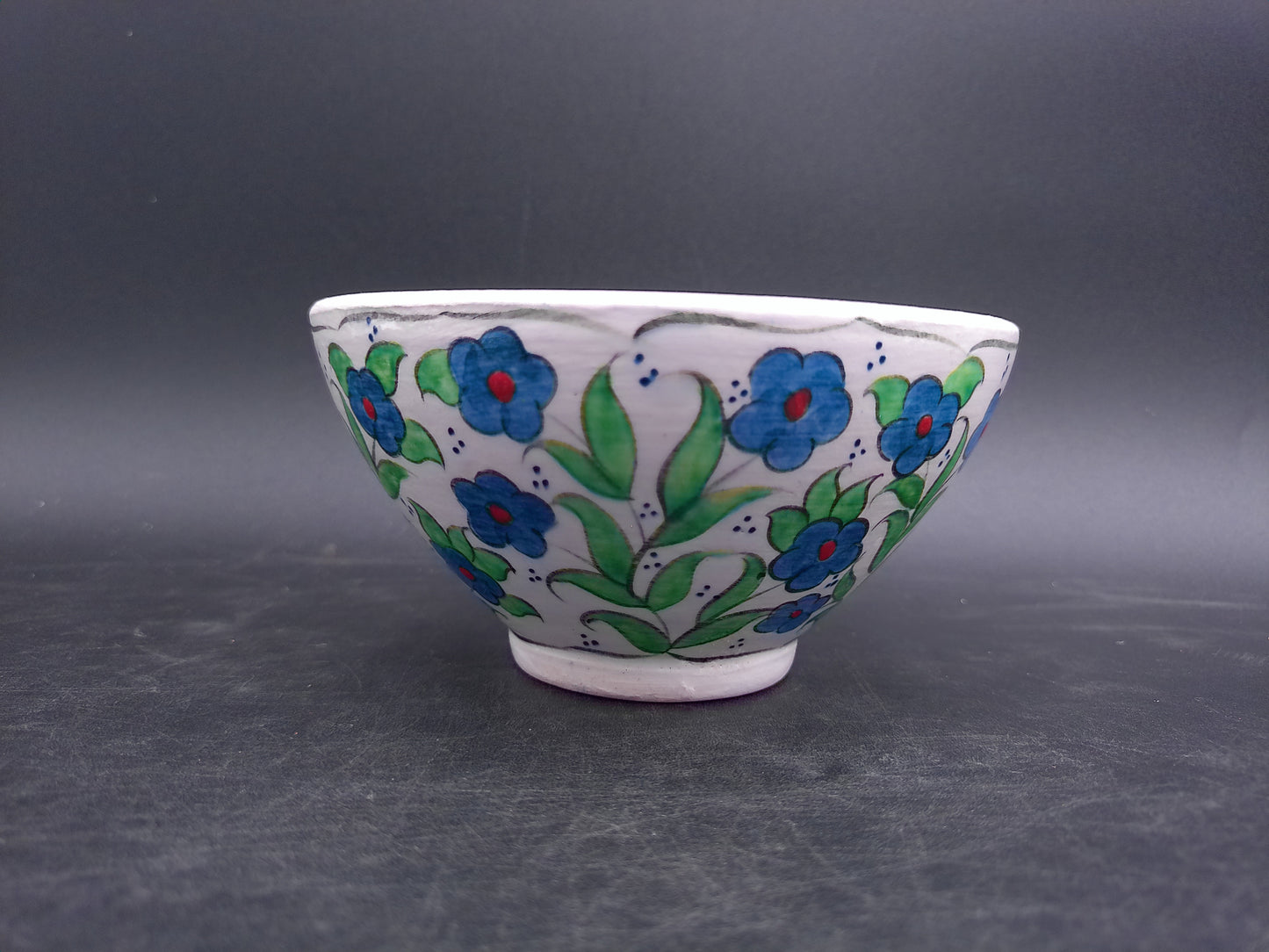 Decorative Floral Bowl Hand Made in Turkey Signed