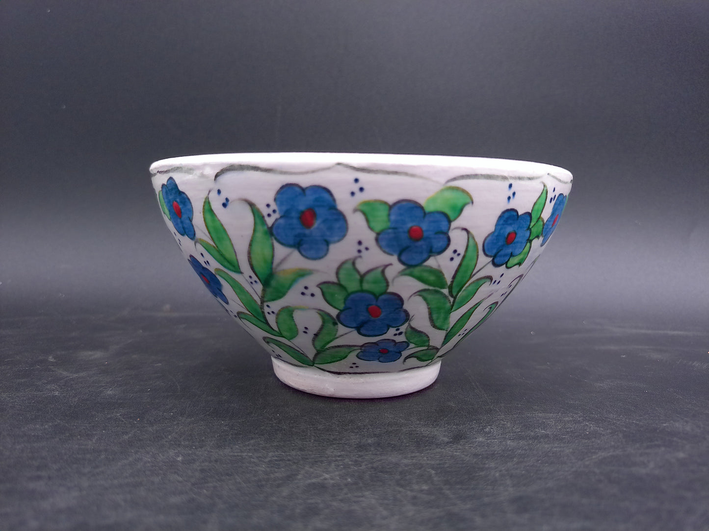 Decorative Floral Bowl Hand Made in Turkey Signed