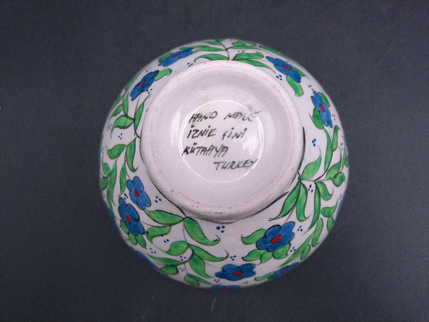 Decorative Floral Bowl Hand Made in Turkey Signed