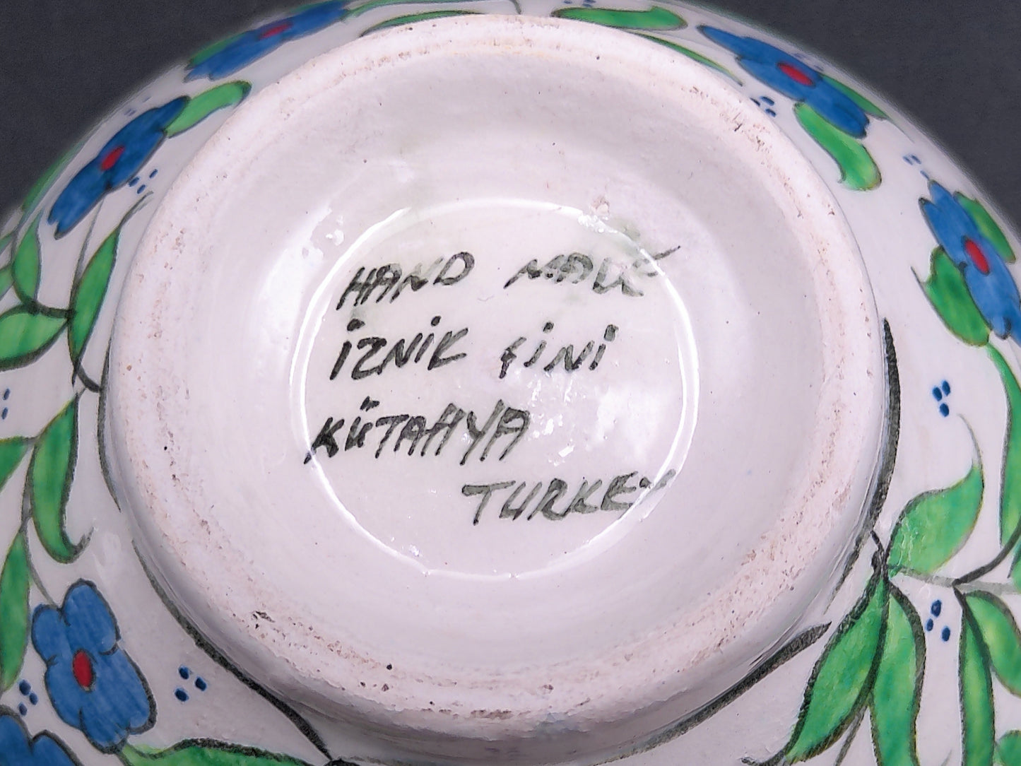 Decorative Floral Bowl Hand Made in Turkey Signed
