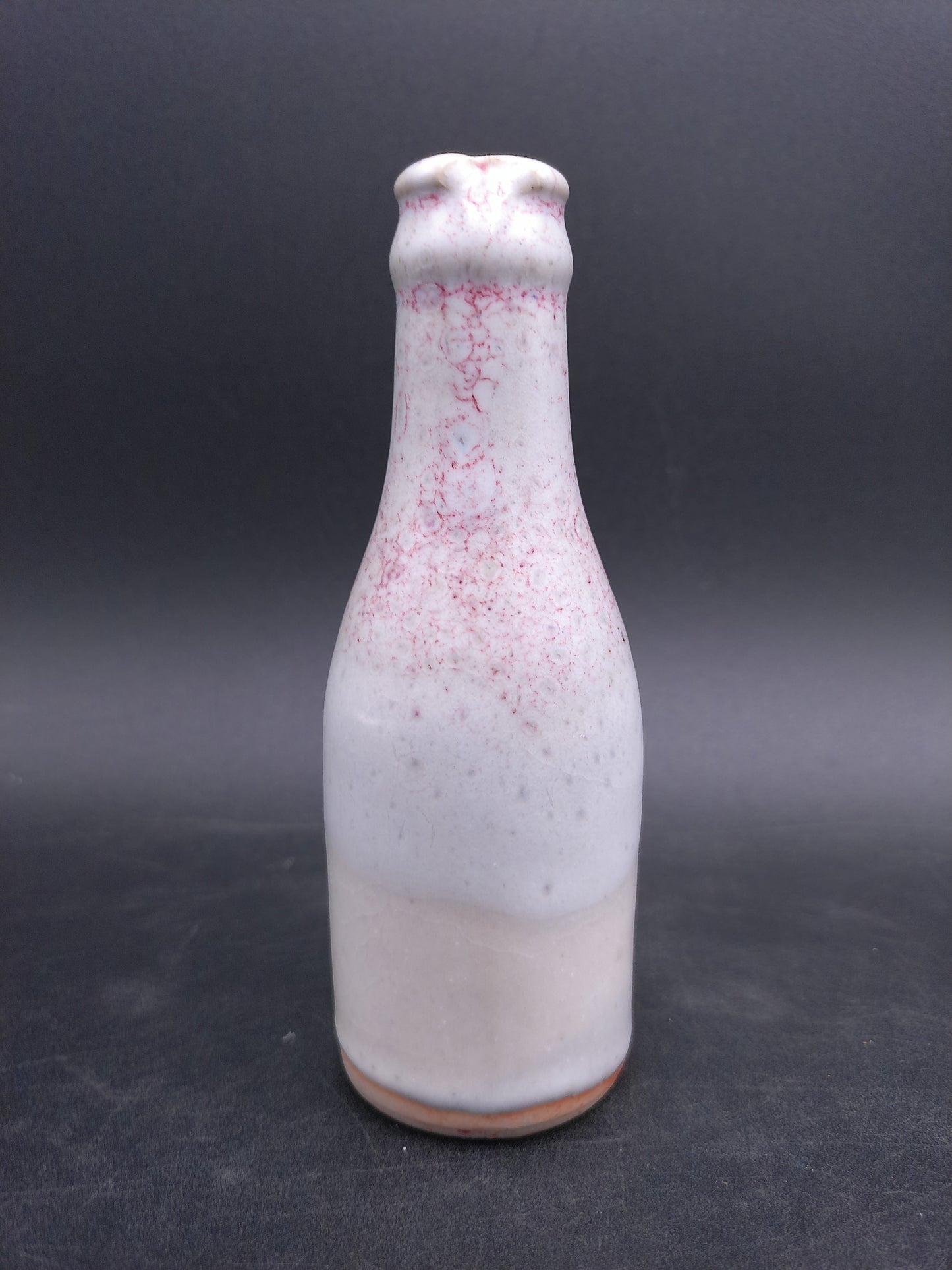 Salt Shaker Vintage Old Red Faded Floral Design