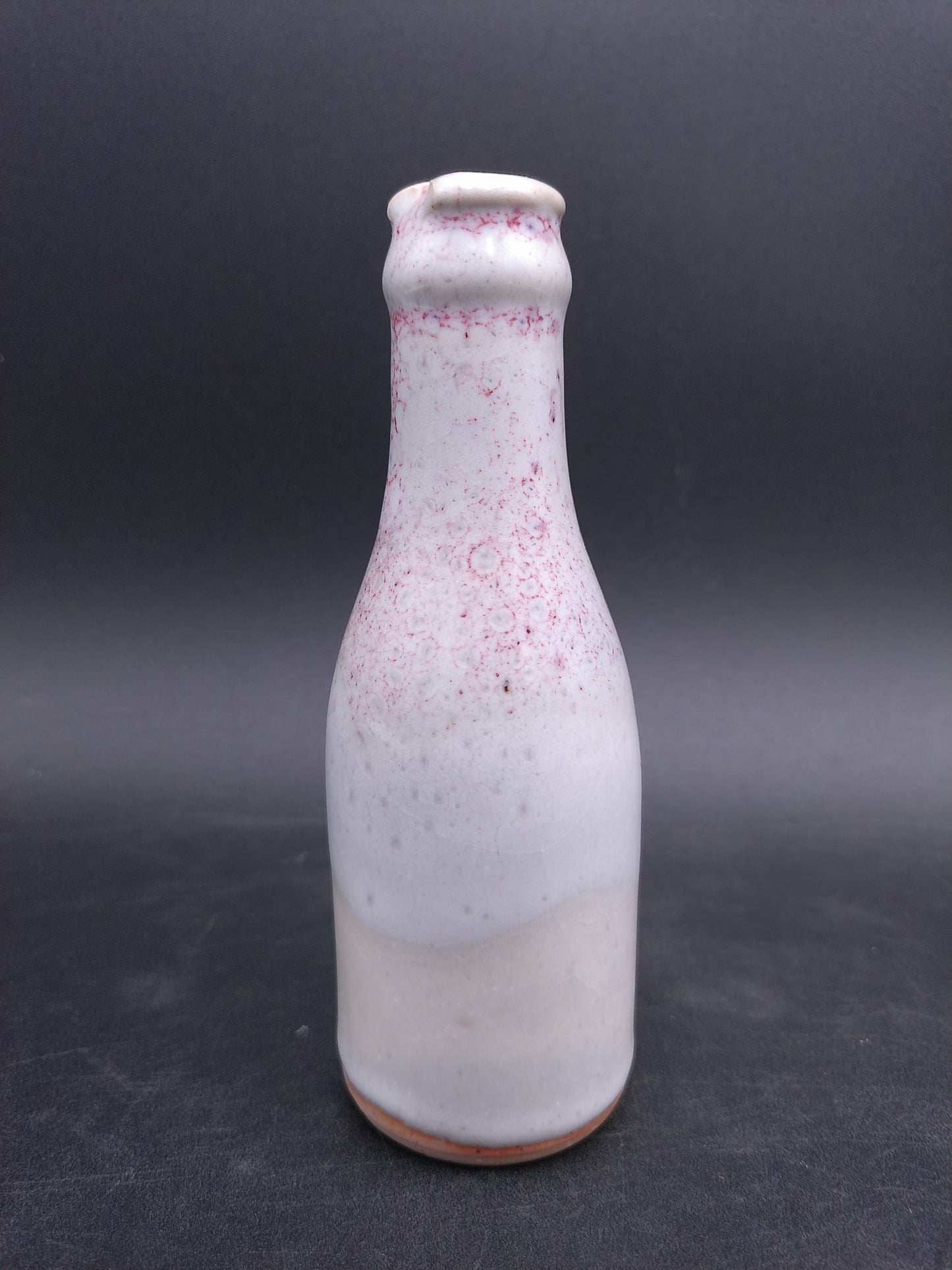Salt Shaker Vintage Old Red Faded Floral Design