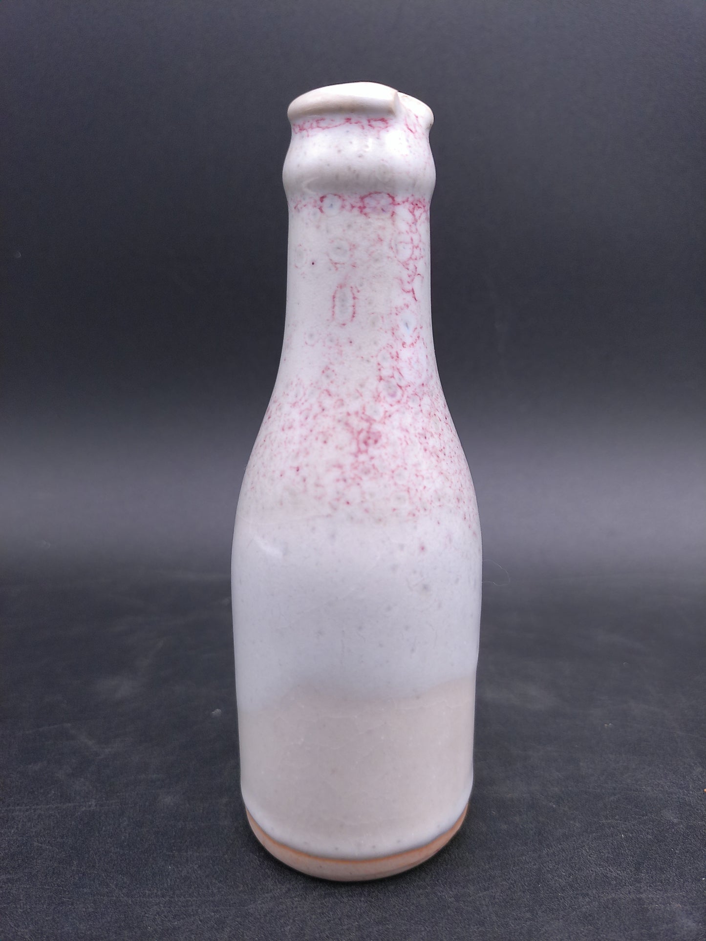 Salt Shaker Vintage Old Red Faded Floral Design