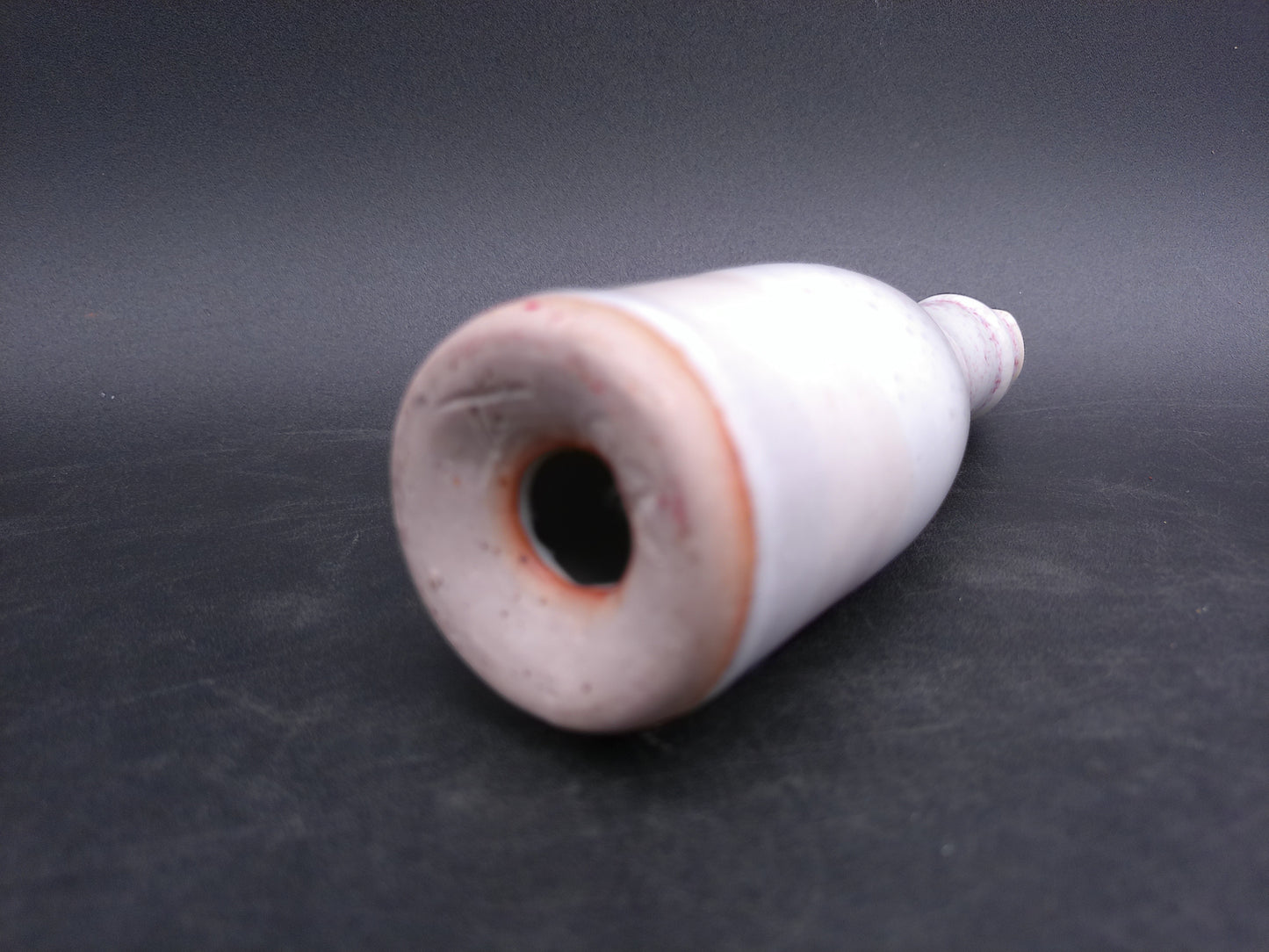Salt Shaker Vintage Old Red Faded Floral Design