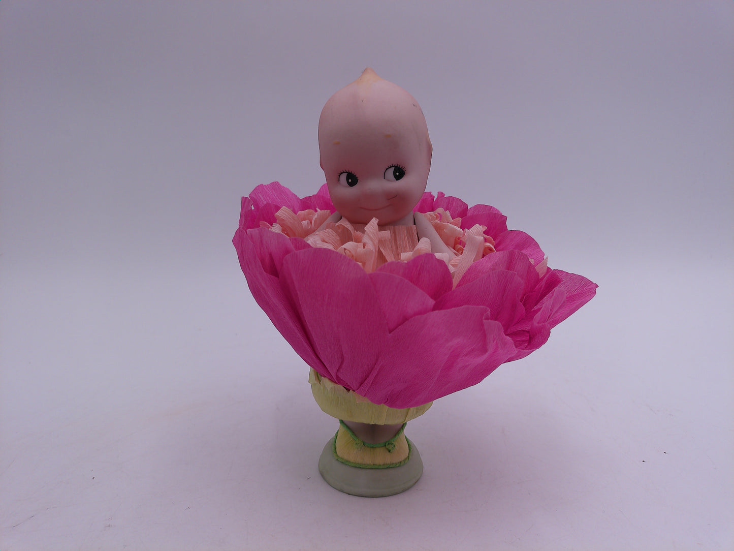 Kewpie lot of 6 Easter flower hat Dark skin Kewpies Vintage