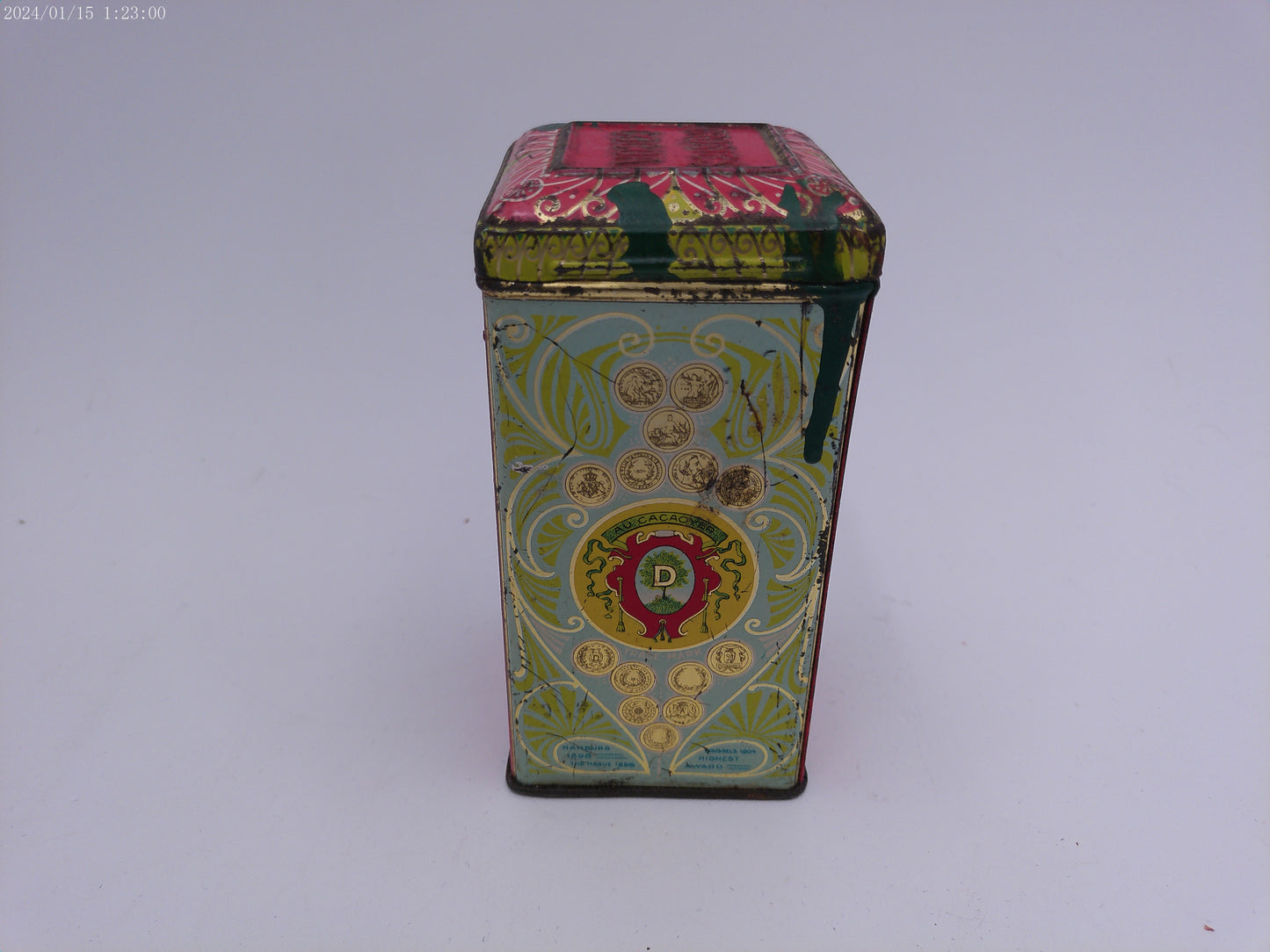 Vintage Tin: Droste's Dutch Cocoa w/ Dutch Children, 125th Anniversary, 1988