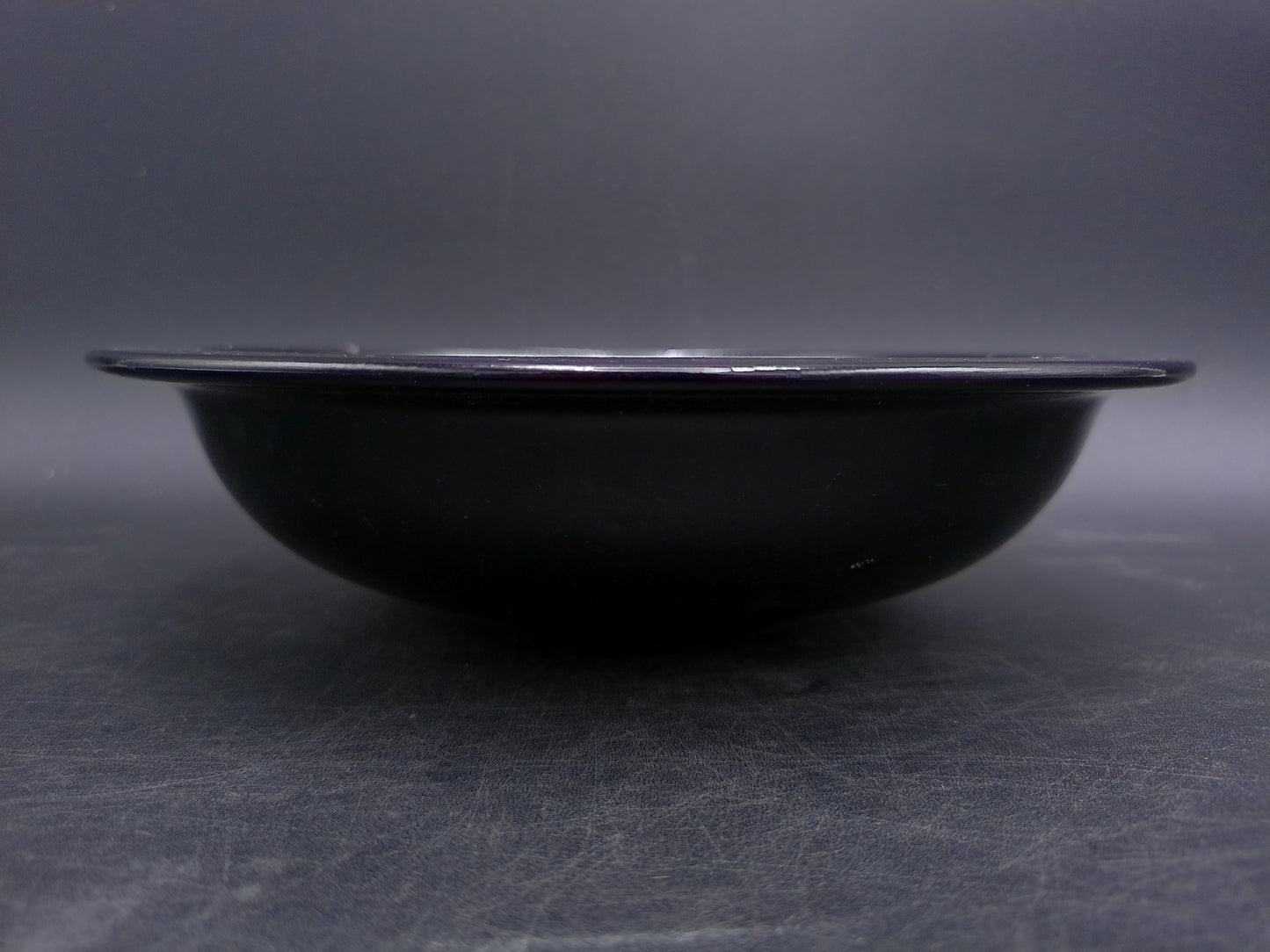 BURKART Swiss Art Pottery Bowl Hand Engraved Design Vintage 1970's Signed