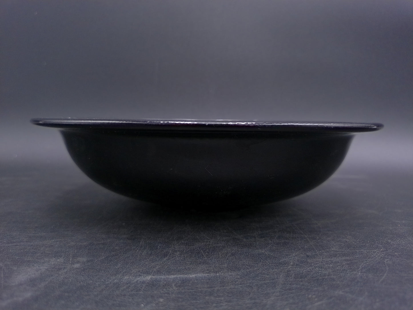 BURKART Swiss Art Pottery Bowl Hand Engraved Design Vintage 1970's Signed