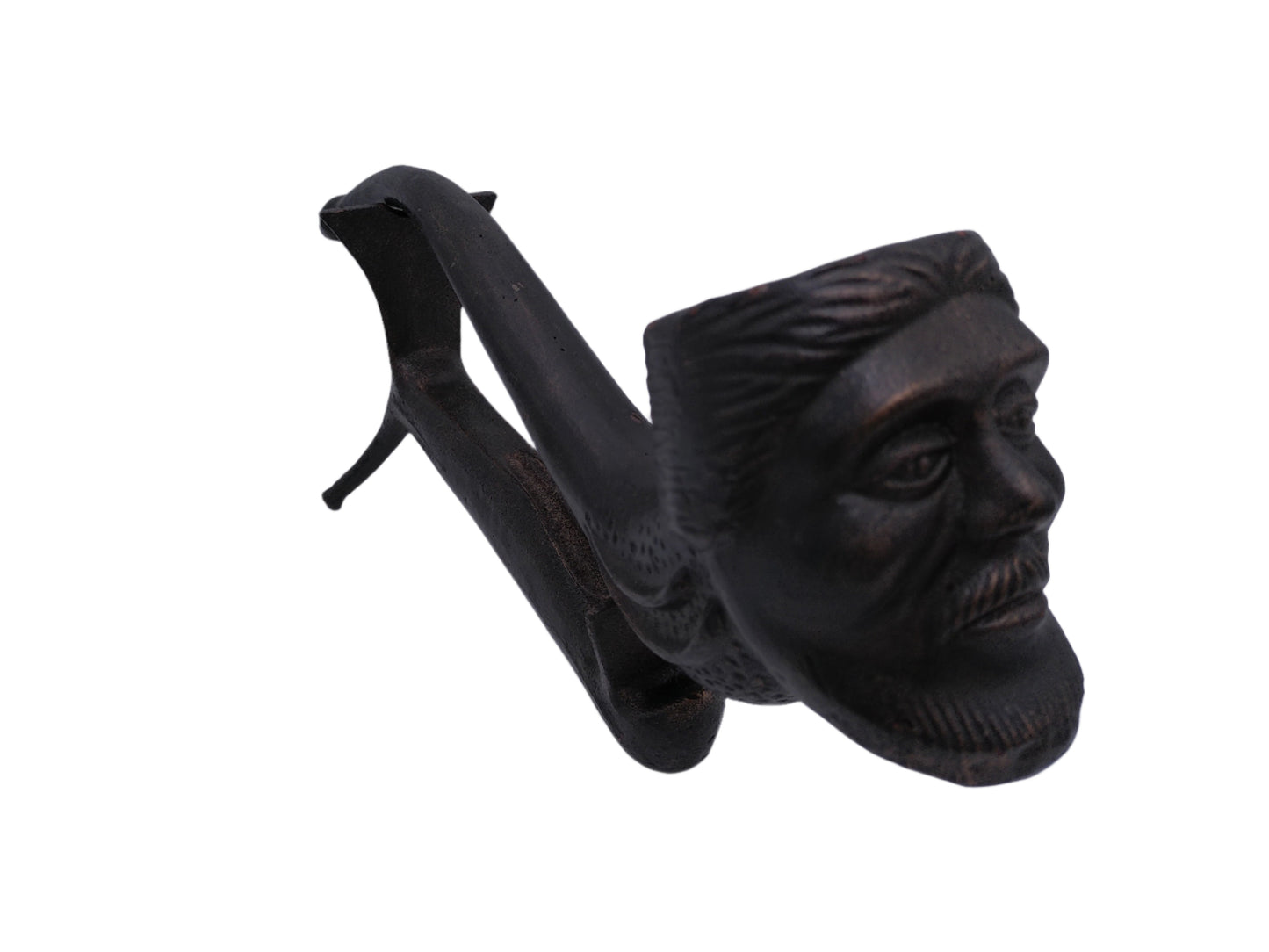 Large Cast Iron Smoking Pipe with Stand