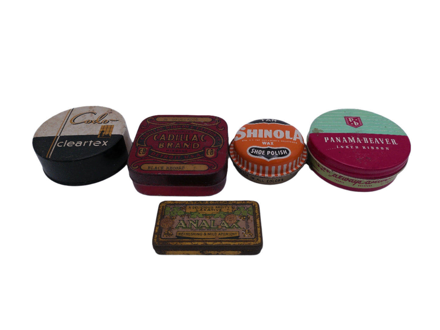 Vintage Shoe Polish Lot of 5