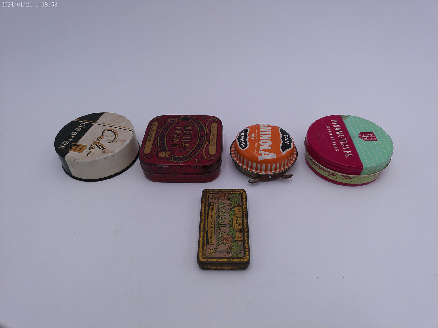 Vintage Shoe Polish Lot of 5