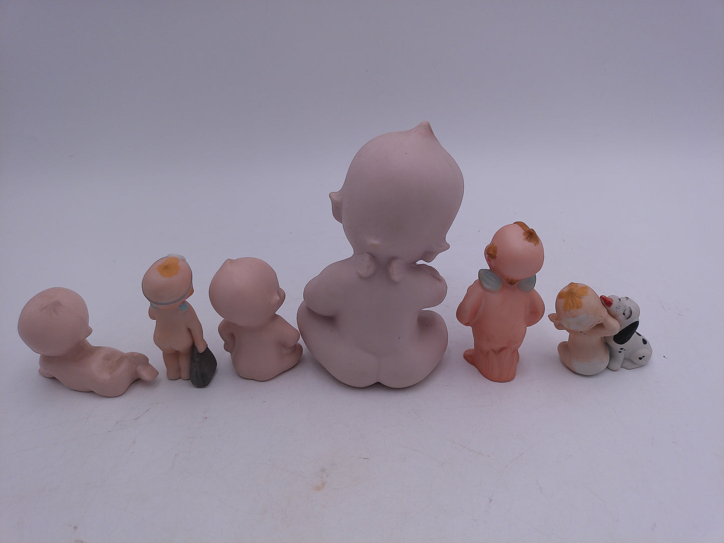 Kewpie Valentine Heart Mad Kewpie Dog Vintage Lot of 6