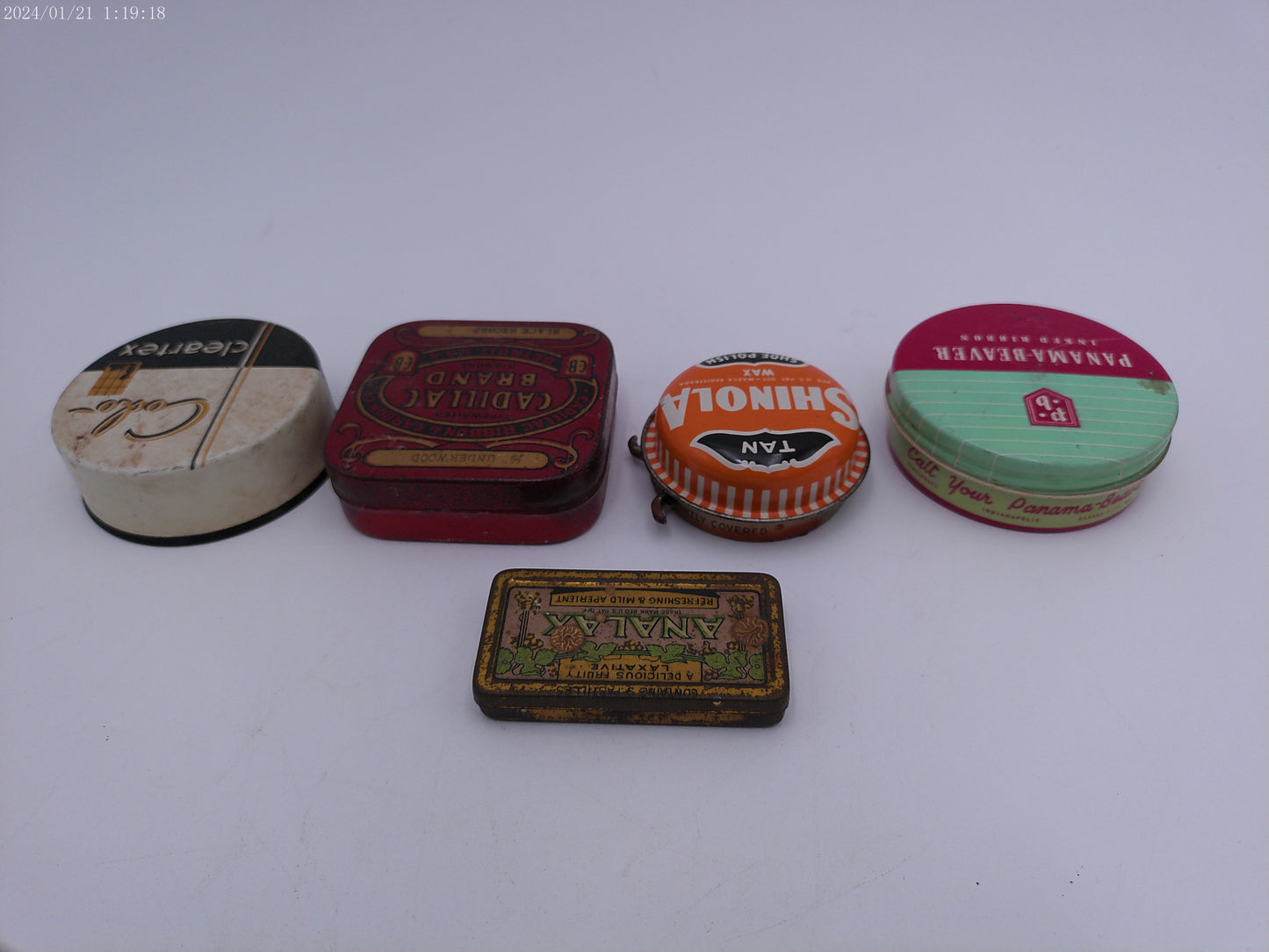 Vintage Shoe Polish Lot of 5