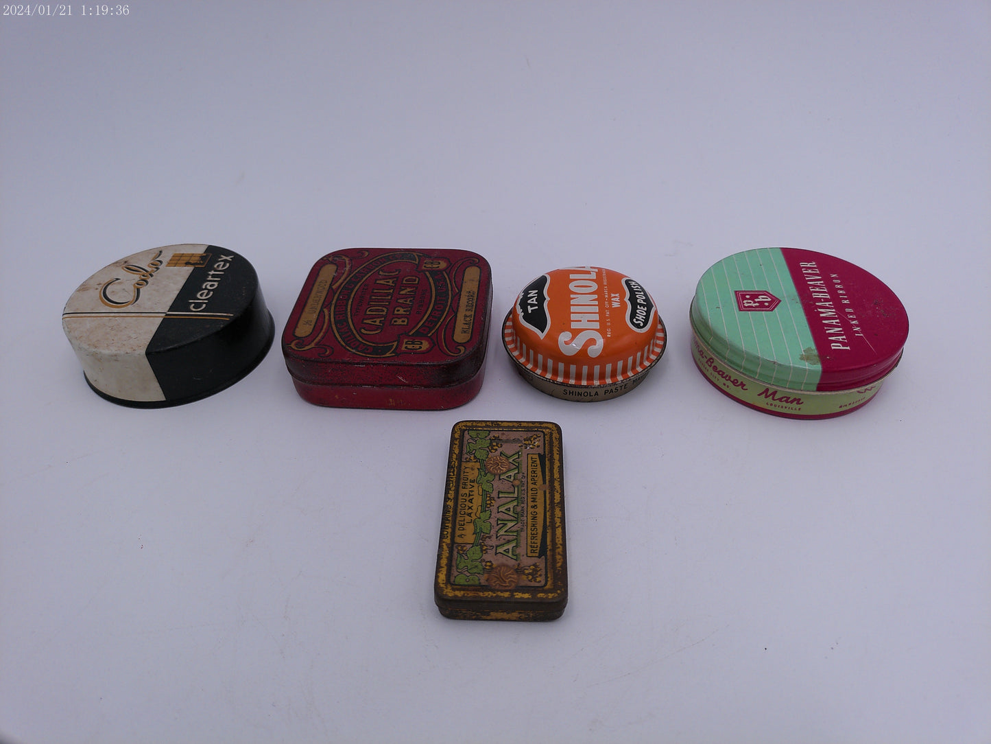 Vintage Shoe Polish Lot of 5