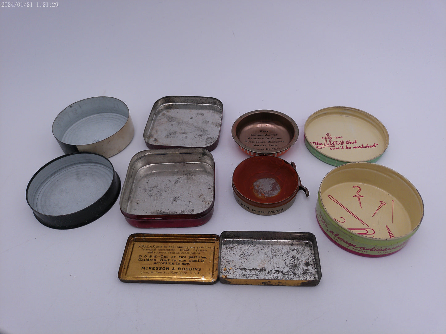 Vintage Shoe Polish Lot of 5