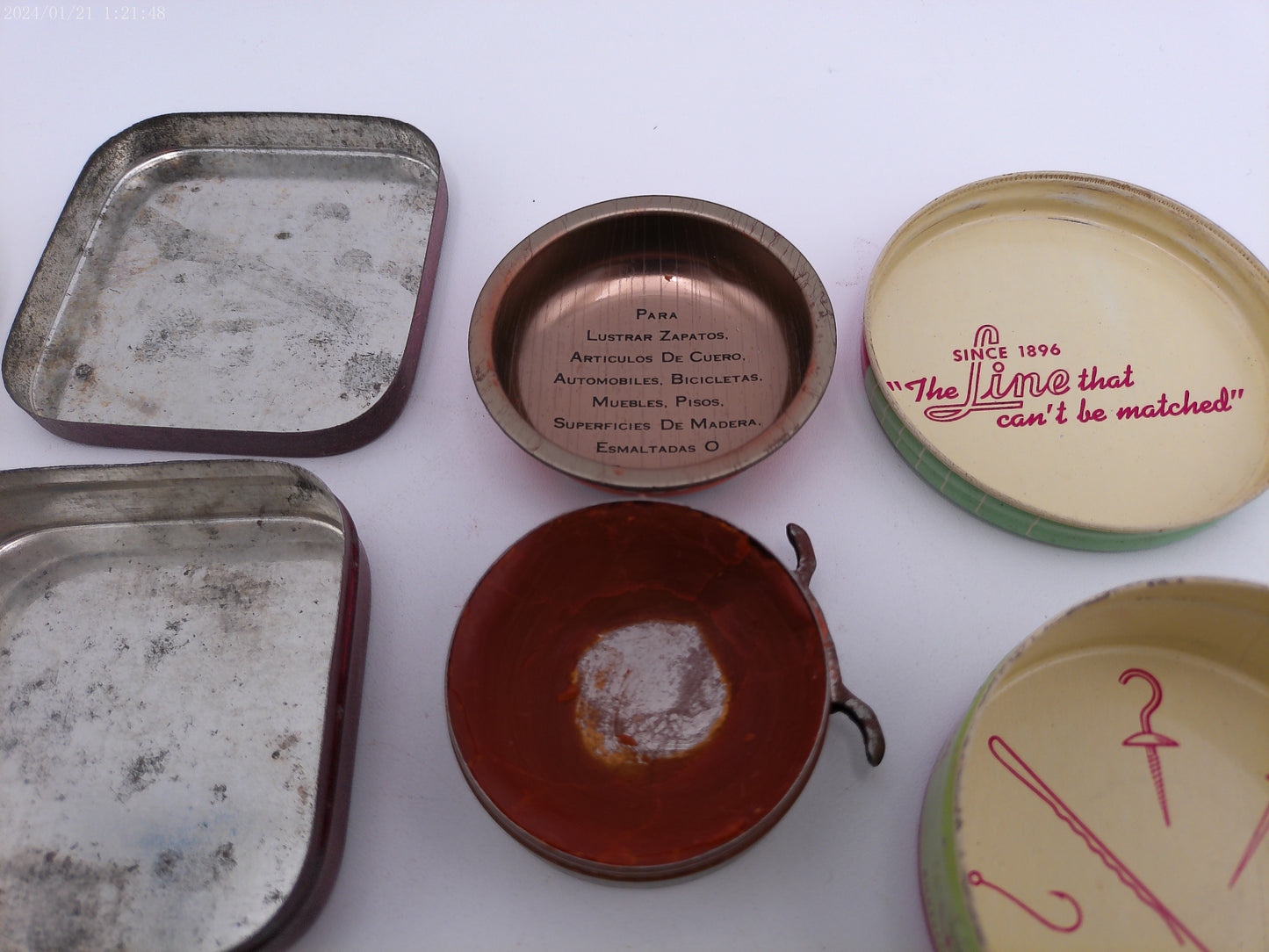 Vintage Shoe Polish Lot of 5