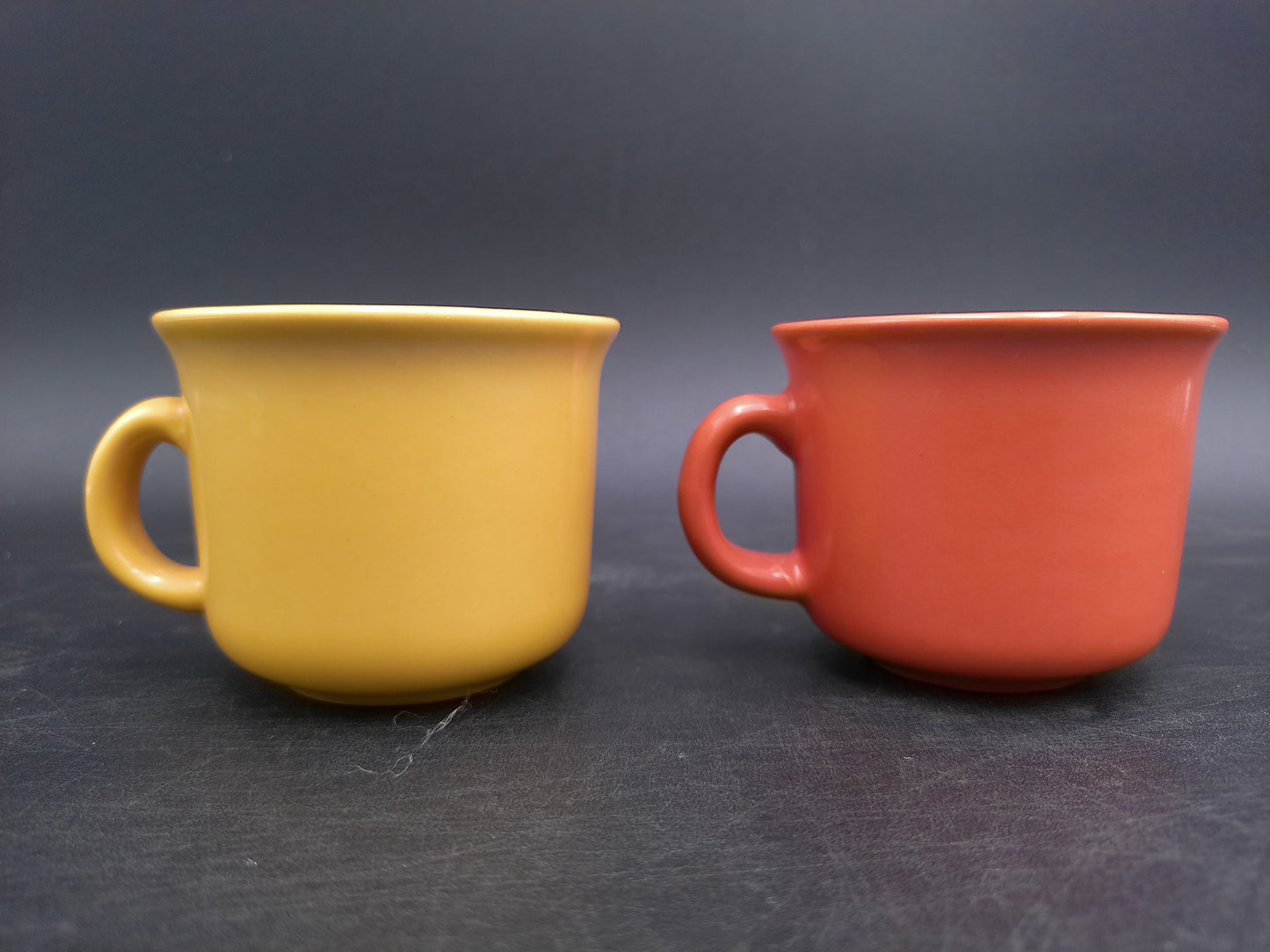 Funny Face Coffee Mugs Set of 2 Vintage