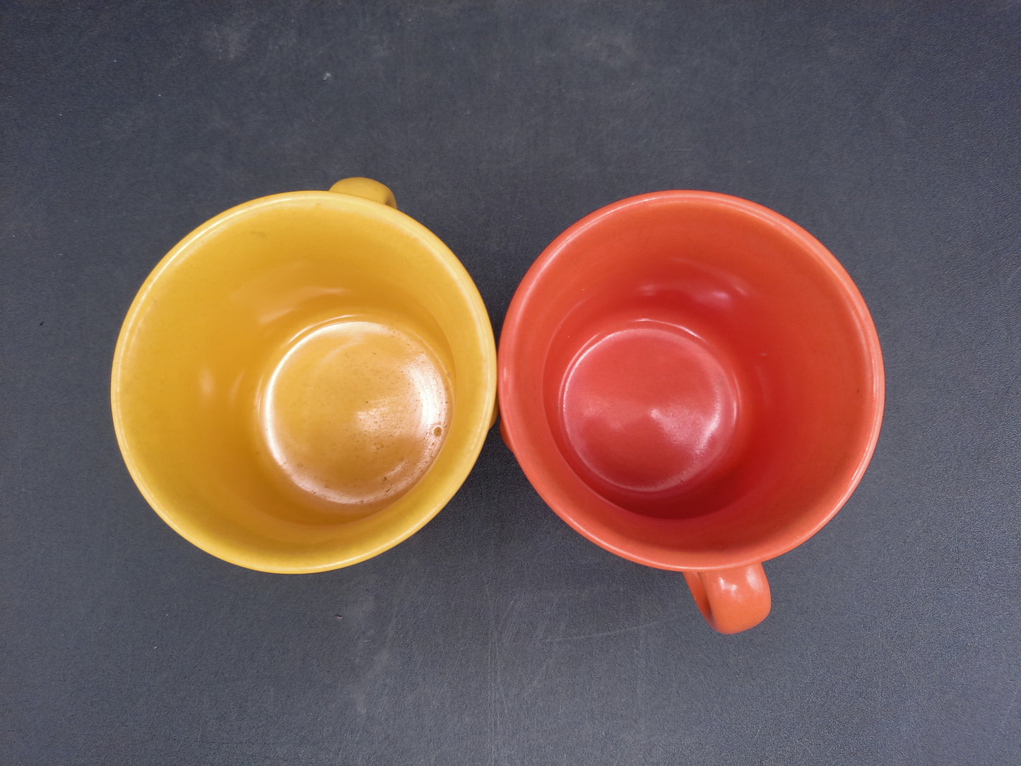 Funny Face Coffee Mugs Set of 2 Vintage