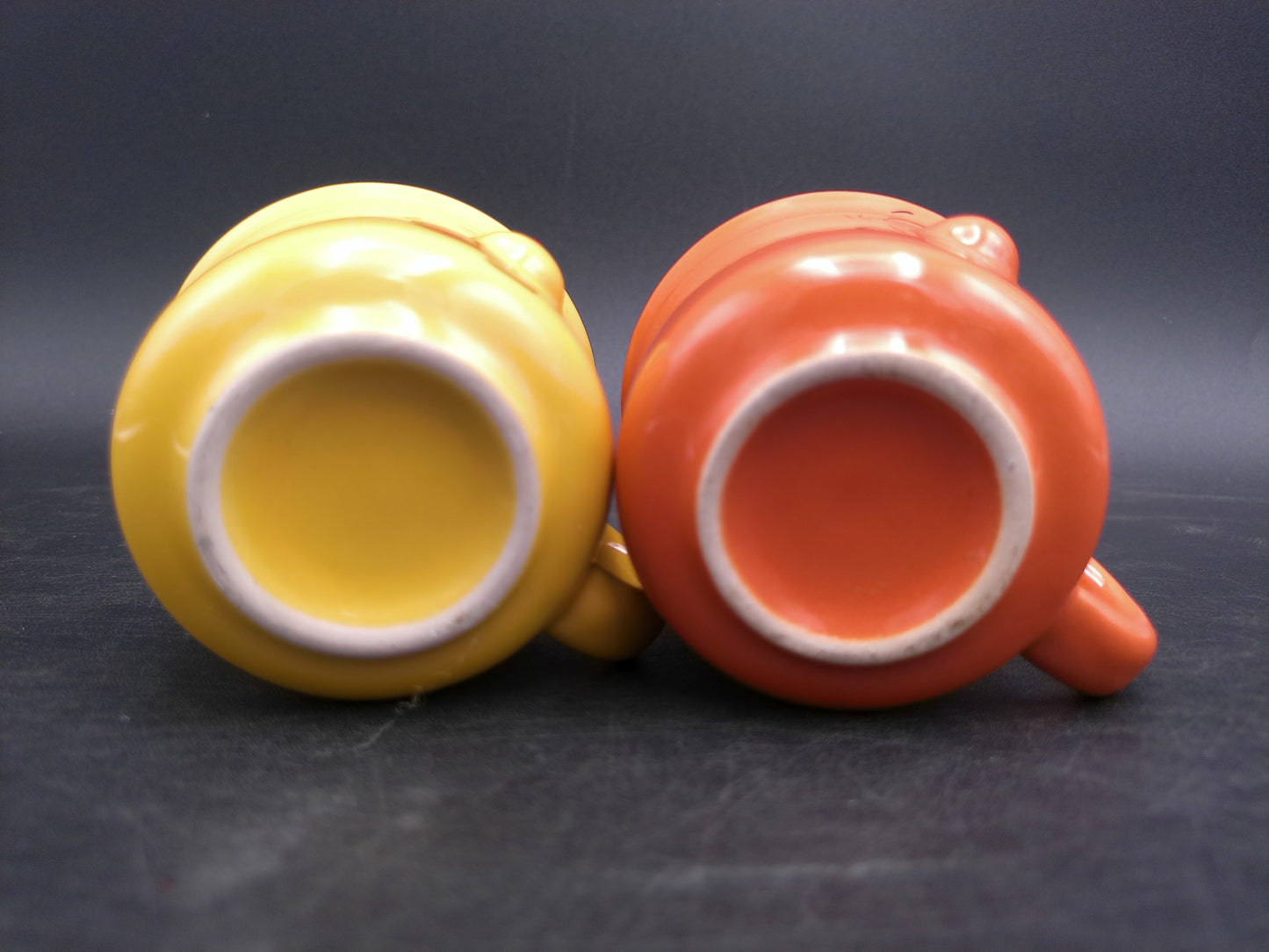 Funny Face Coffee Mugs Set of 2 Vintage