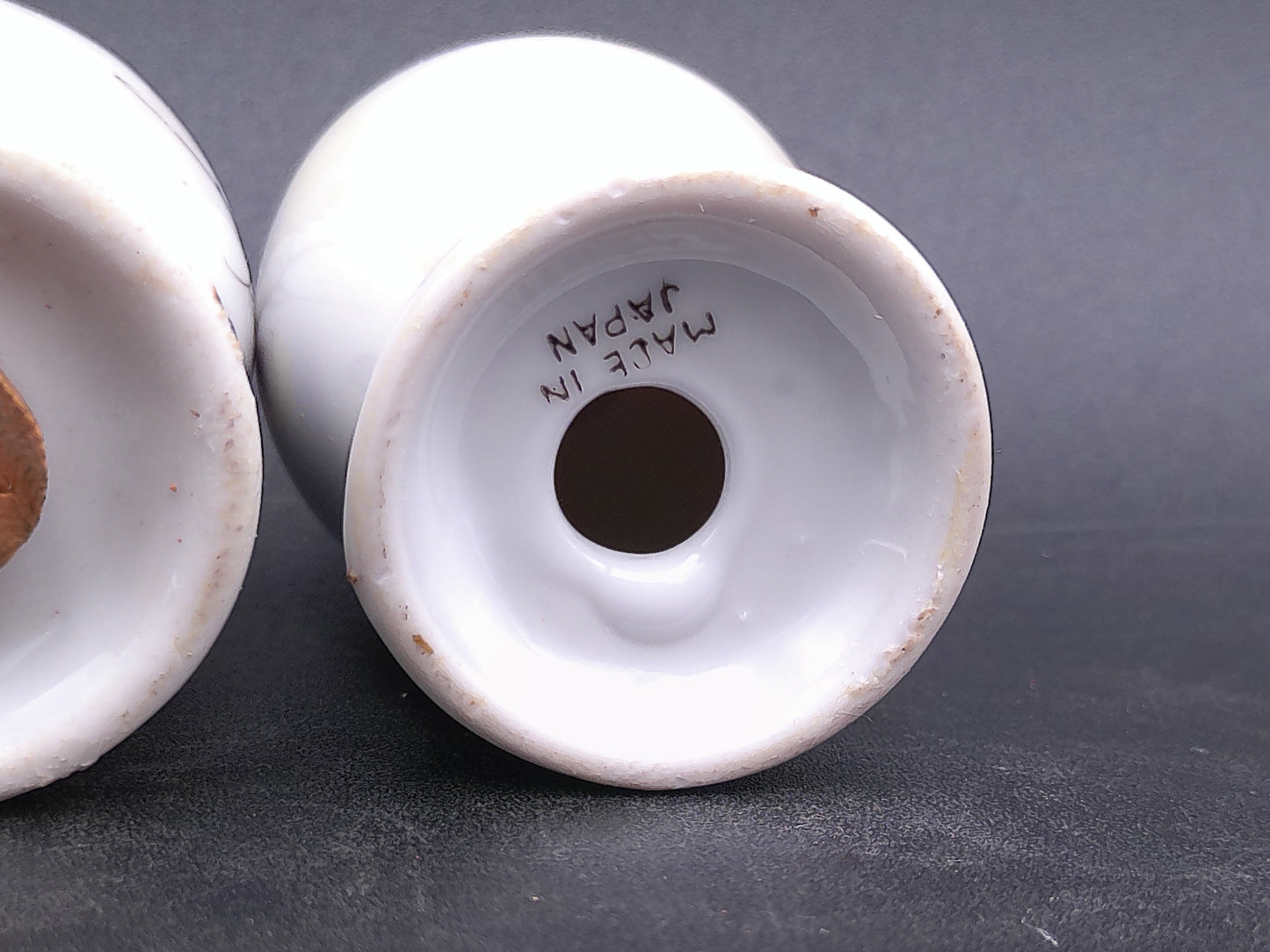 Salt and Pepper Shakers with Bluejay Bird Design Made in Japan Vintage