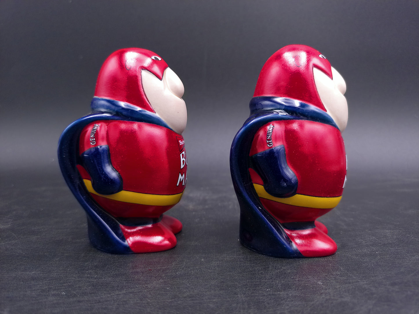 Bud Man Salt and Pepper Shakers from 1991 Budweiser with Box