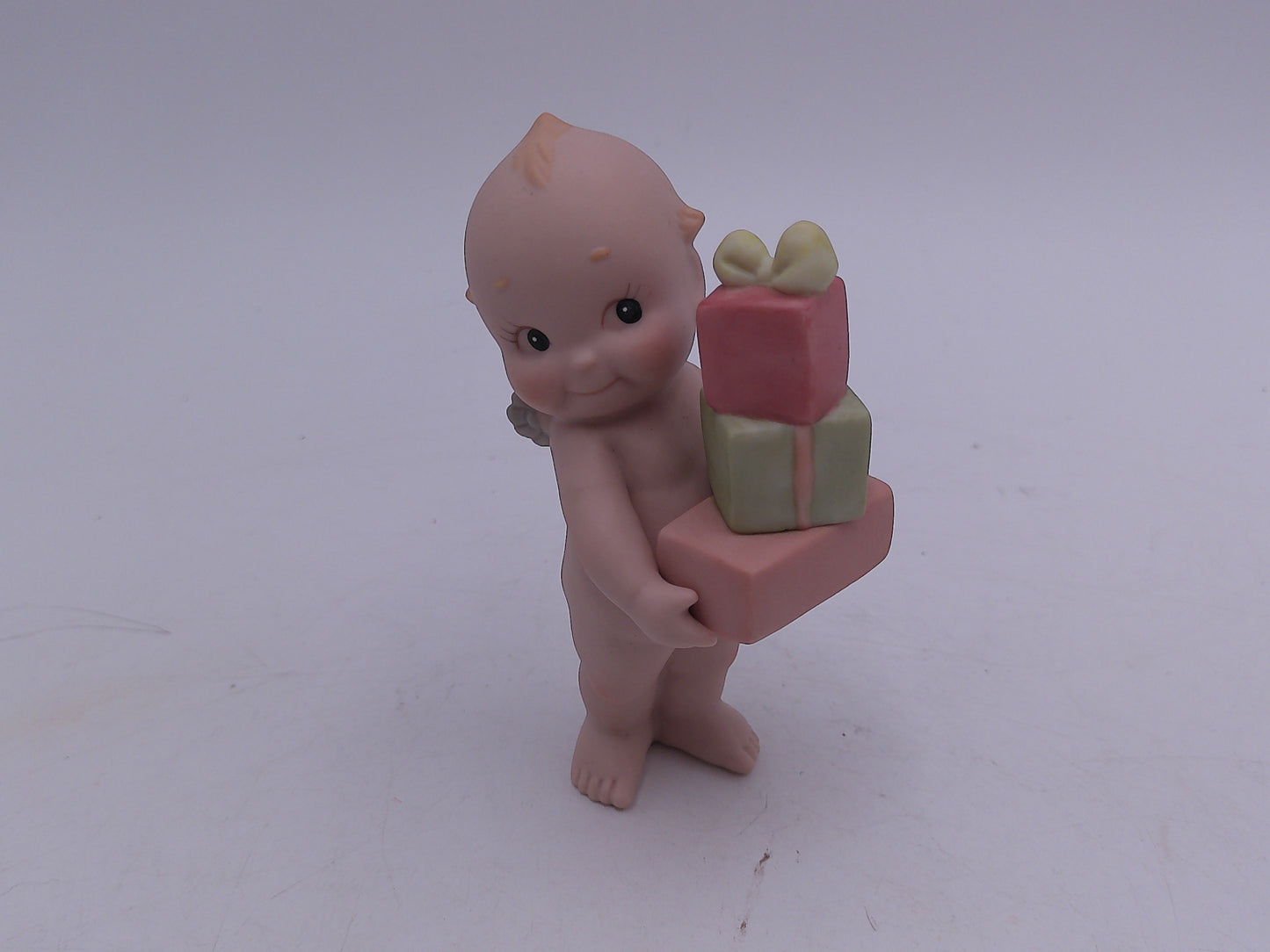 Kewpie 6 figurines Carry Gifts  Mini Bud Vase Planter Kewpie with Dog