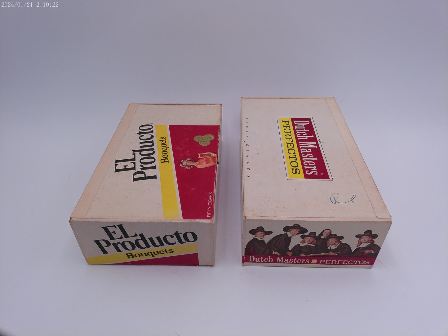 Vintage Dutch Masters Perfectos Cigar Box lot 2