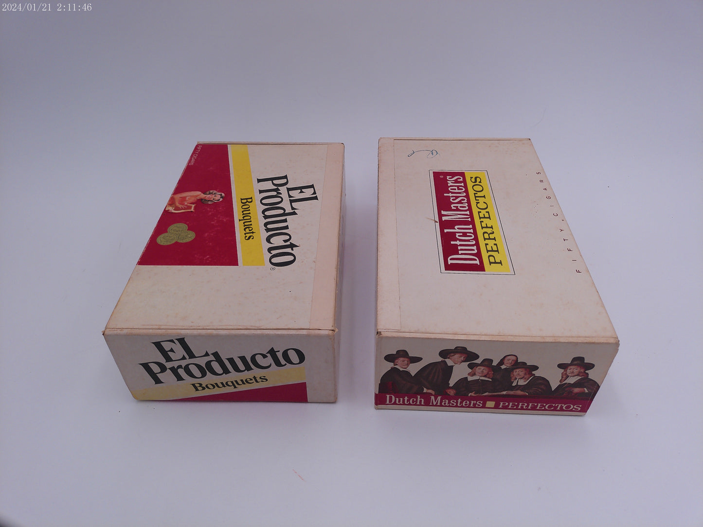 Vintage Dutch Masters Perfectos Cigar Box lot 2