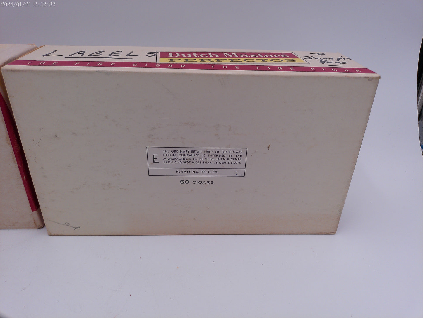 Vintage Dutch Masters Perfectos Cigar Box lot 2