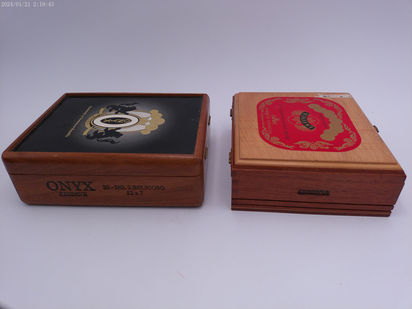 La Finca Cigars Corona Box and Onyx Reserve Cigar Box