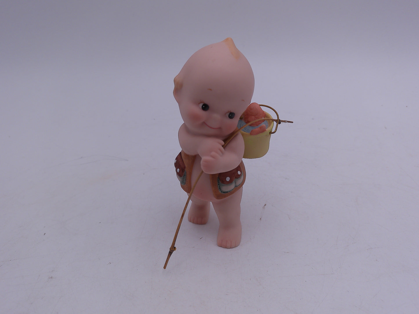 Kewpie lot of 6 Nurse Graduation Angel Noel Kewpie in Shoe and Fishing Vintage