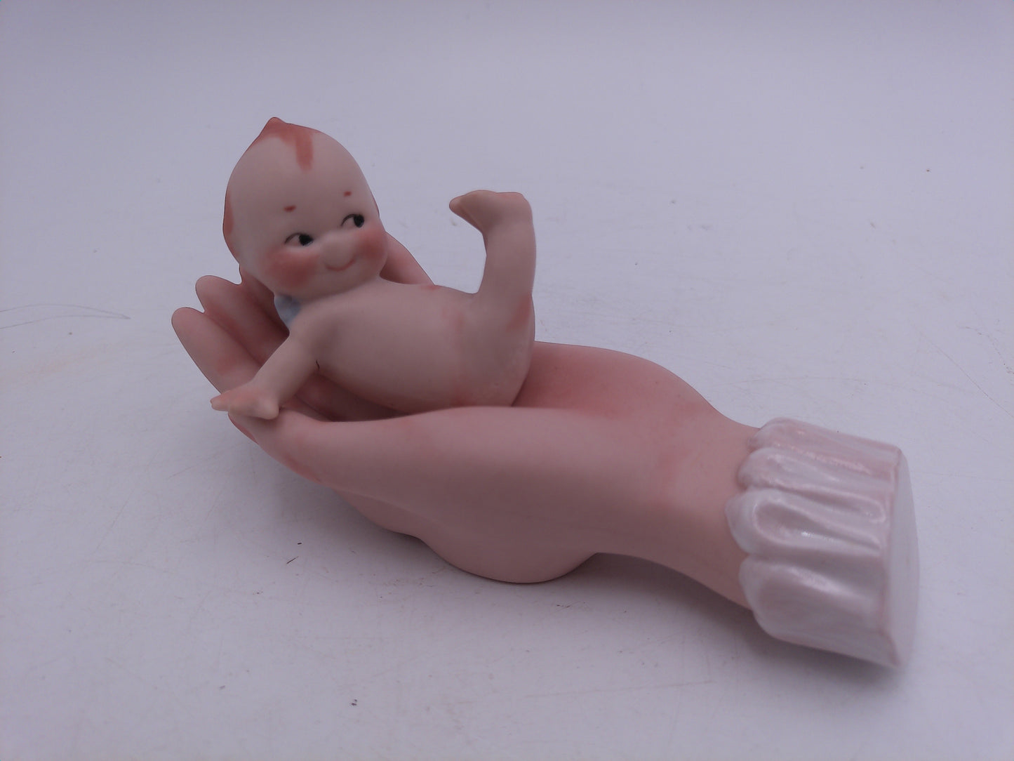 Kewpie Lot of 6 Kewpie in Hand Bell Christmas Kewpie Doll with Flowers