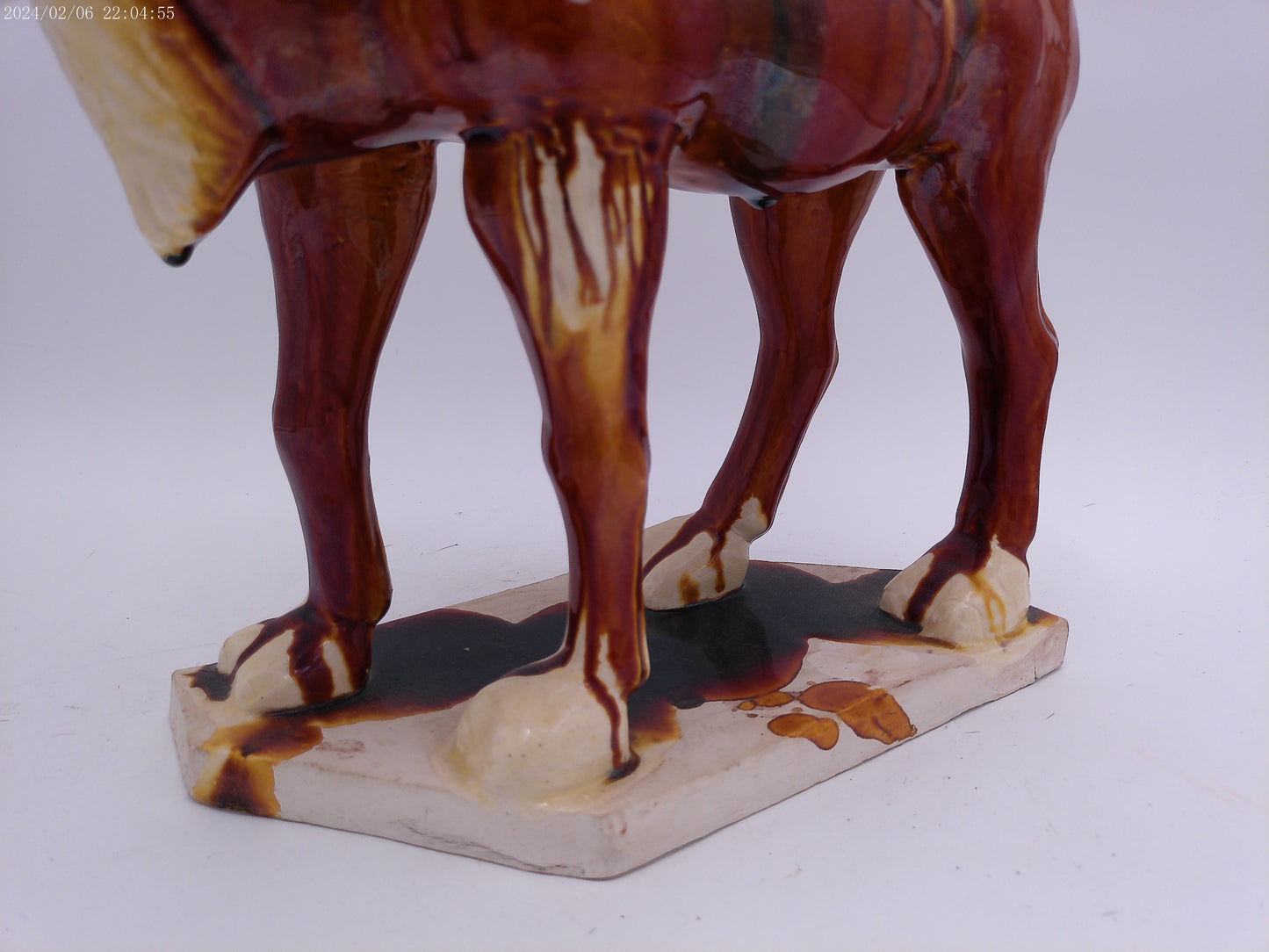 Camel Two Gargoyle Faces on Saddle with Fangs Marked Pottery Vintage