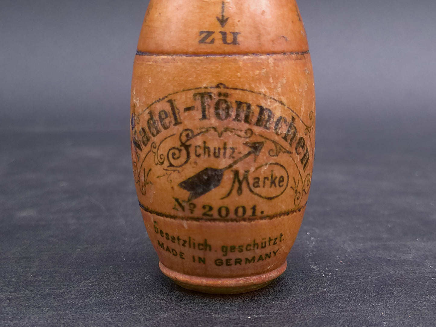 Wooden German Needle Case Holder And Pepper or Salt Shaker