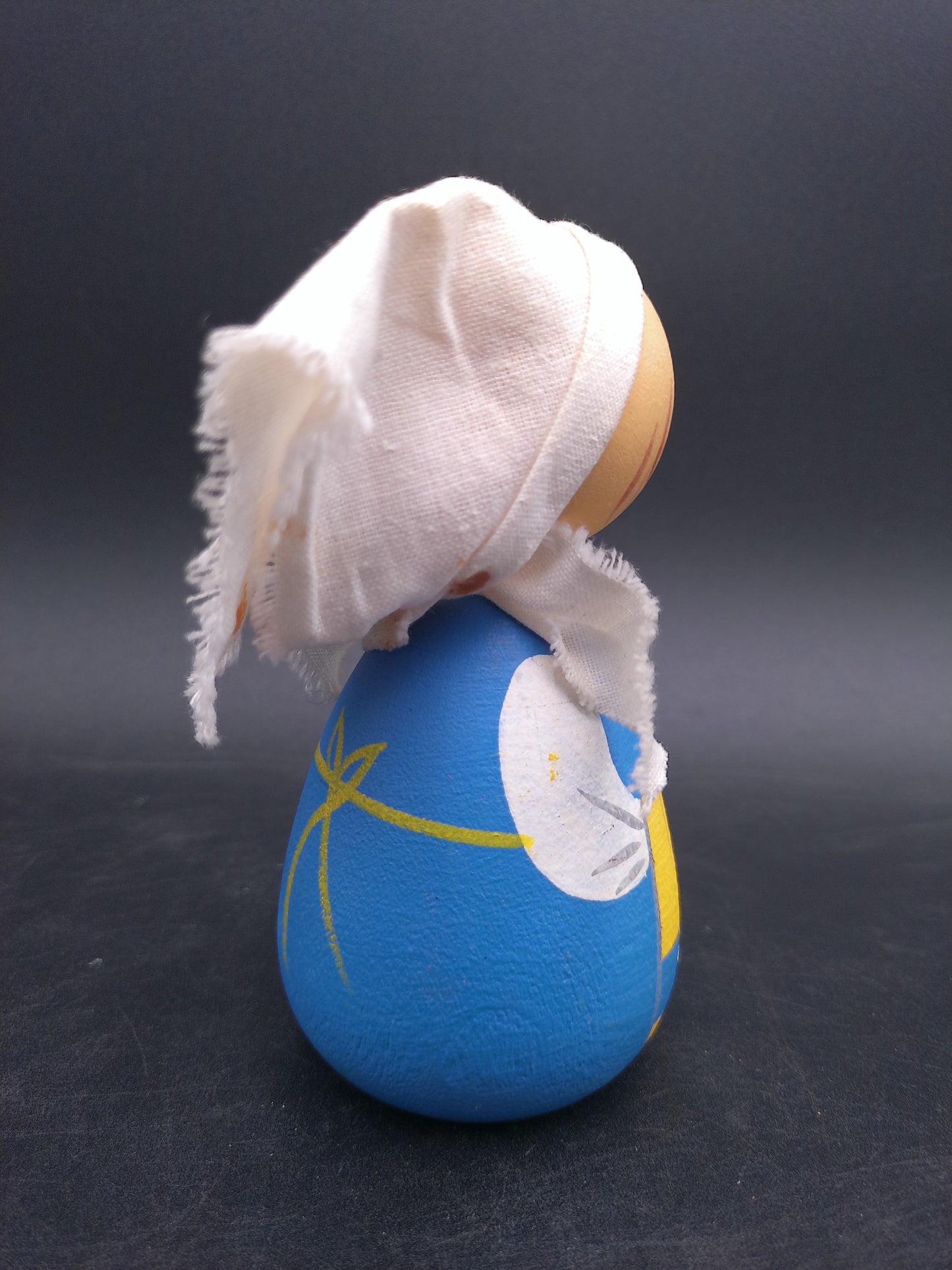 Small Wooden Doll Sweden Girl Vintage