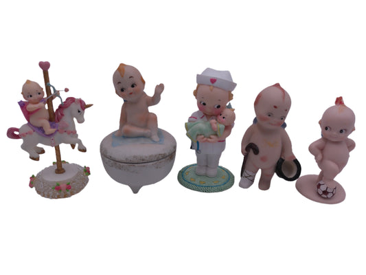 Kewpie on Unicorn Kewpie with Soccer Ball Lot of 5