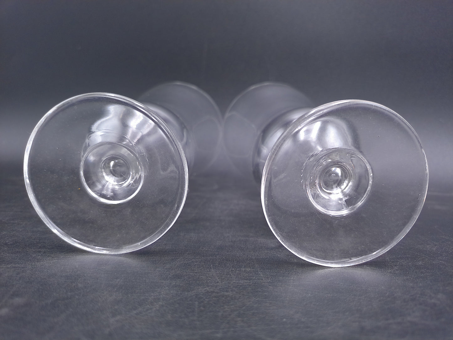 Tulip Glass Champagne Flutes Glasses Water Goblets 1980s