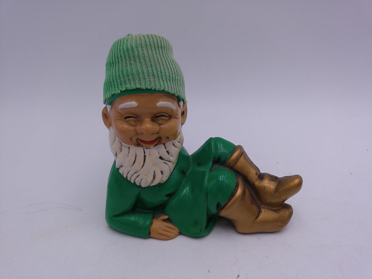 Elves Troll Gnomes Knit Caps Green Red Blue Figurines Hand Made Set 11