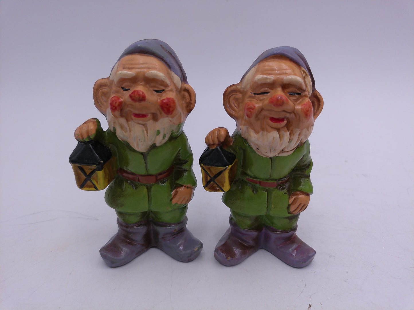 Gnome Vintage Chalkware Gnomes Elves Dwarves Figurines set of 11