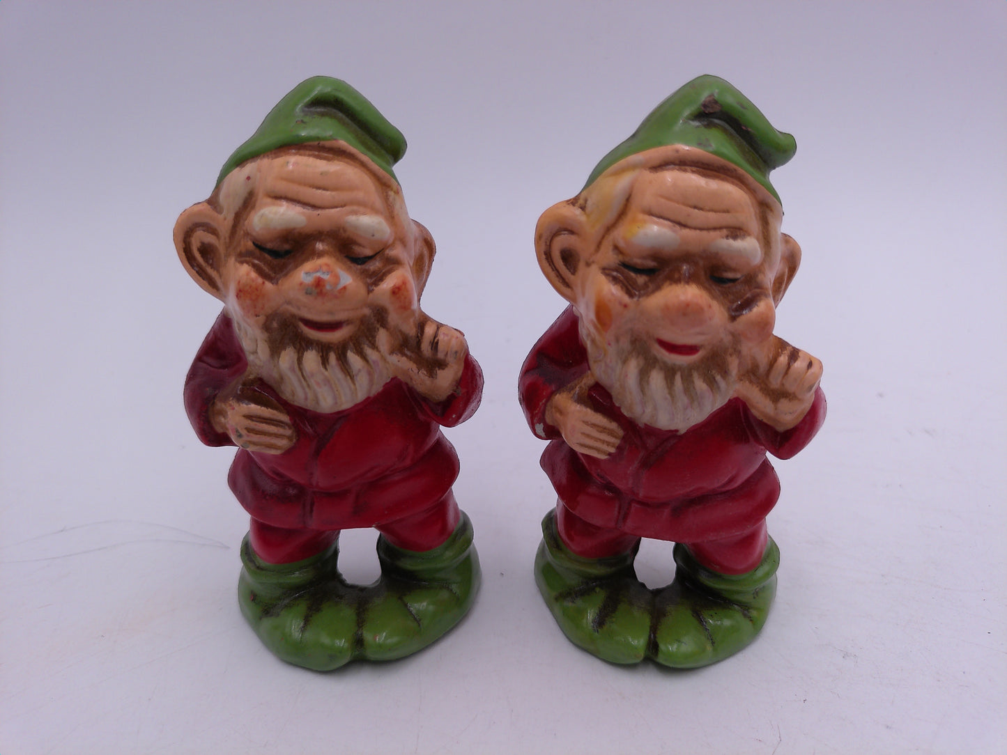 Gnome Vintage Chalkware Gnomes Elves Dwarves Figurines set of 11